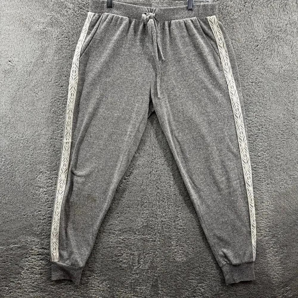 FN by Flora Nikrooz Women's Gray Jogger Lounge Pants - Size M - Cozy & Stylish